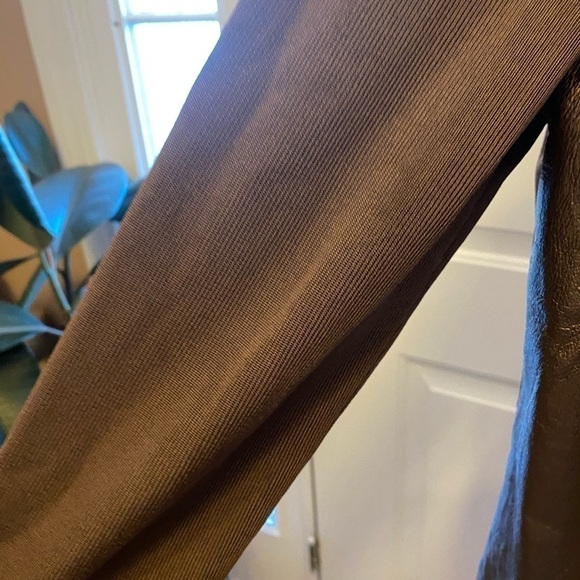 PETER NYGARD COPPER LEATHER/SWEATER JACKET. MEASUREMENTS PROVIDED - Picture 5 of 9